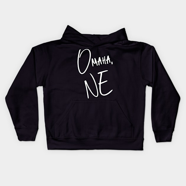 Omaha Nebraska Kids Hoodie by helloshirts